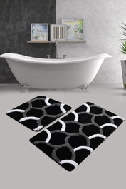 Mijölnir Juego de alfombrillas de baño Elegant - Black